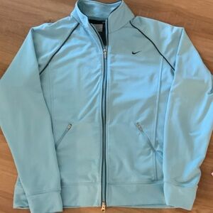 Nike Sky Blue Full-Zip Athletic Jacket